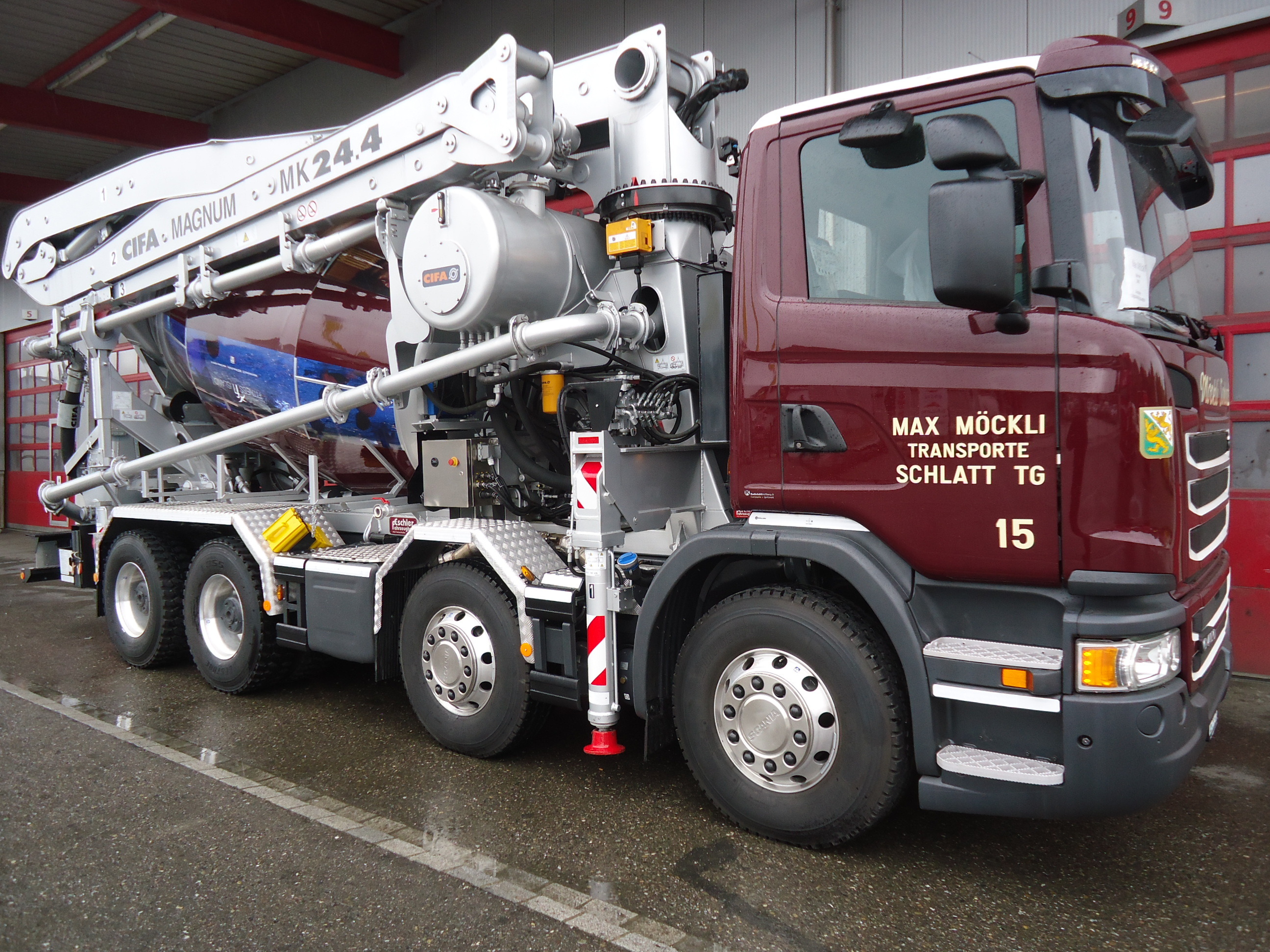 Wechselsystem mit Cifa Betonpumpe